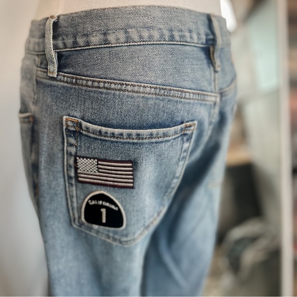 PACSUN NWOT Distressed Jeans With Patches - Picture 11 of 16